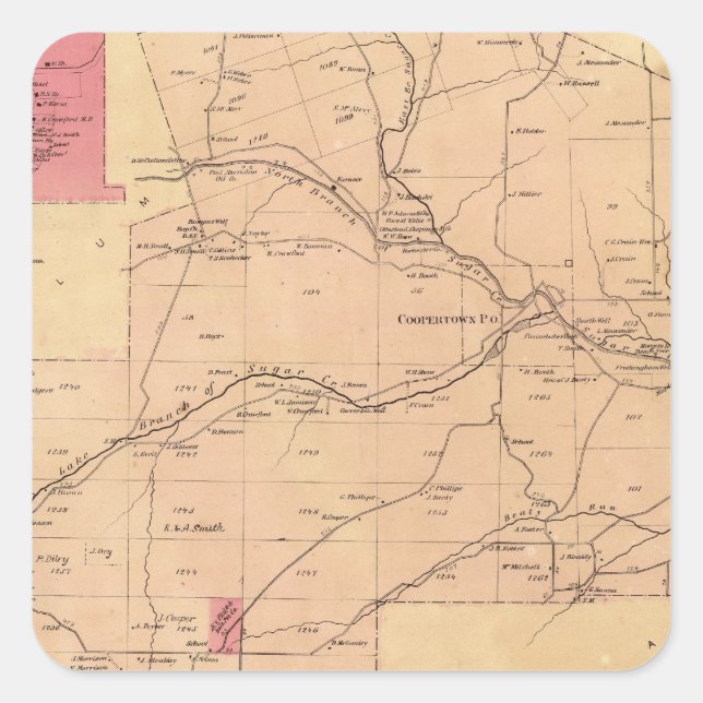 Adesivo Quadrado Jackson Township (Frente)