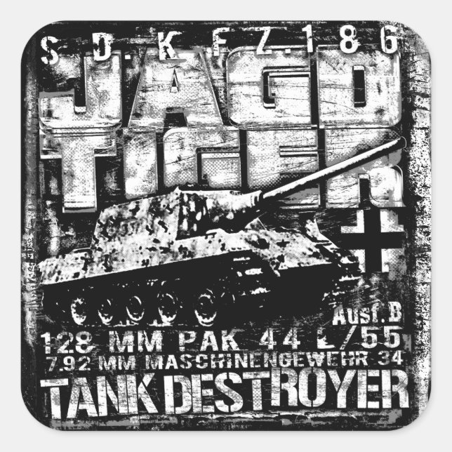 ADESIVO QUADRADO JAGDTIGER (Frente)
