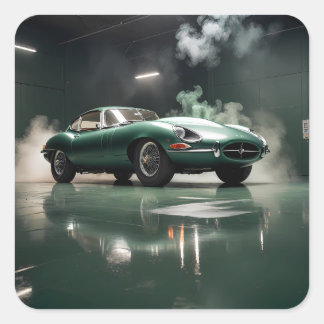 Adesivo Quadrado Jaguar XKE 1964