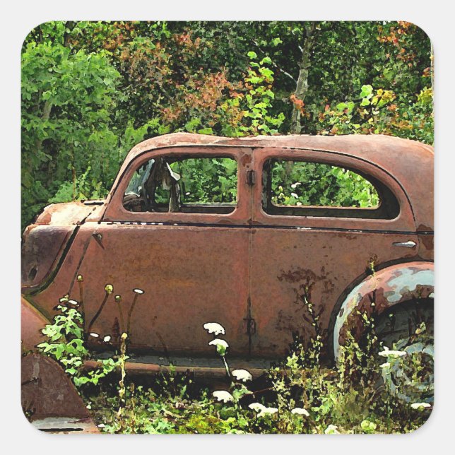 Adesivo Quadrado Jalopy Stickers (Frente)