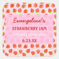 Jam de Morango Personalizado bonito