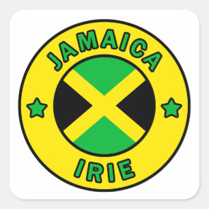 Adesivo Quadrado Jamaica Irie