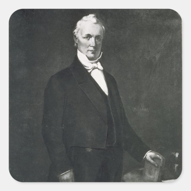 Adesivo Quadrado James Buchanan, 15o presidente do estado unido (Frente)