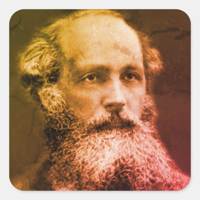 Adesivo Quadrado James Clerk Maxwell (Frente)