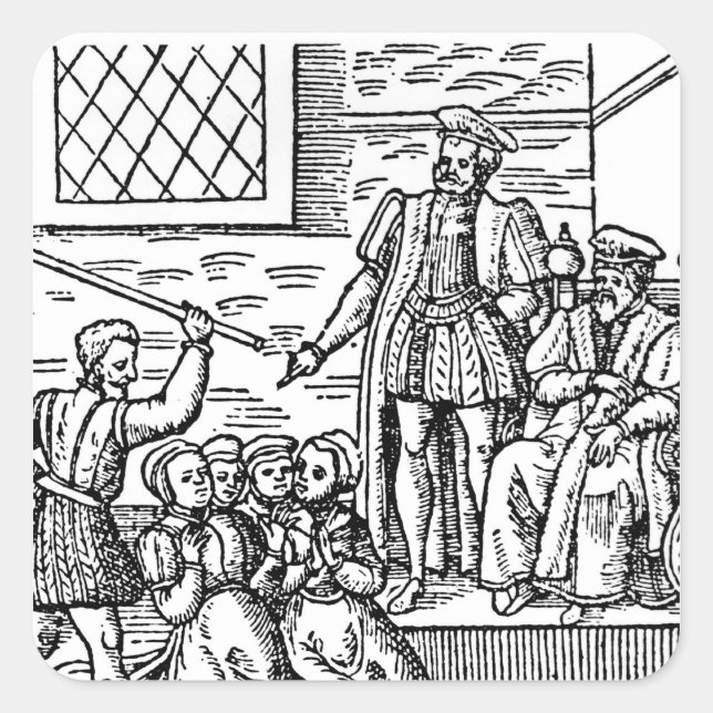 Adesivo Quadrado James I de Inglaterra e VI da Escócia (Frente)