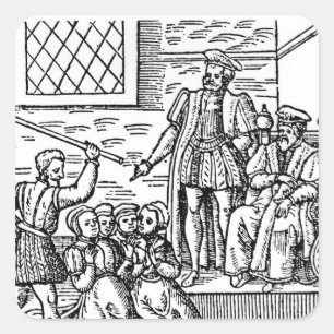 Adesivo Quadrado James mim de Inglaterra e VI de Scotland