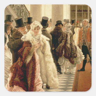 Adesivo Quadrado James Tissot a mulher da forma, 1883-5