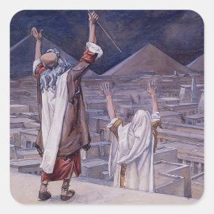 Adesivo Quadrado James Tissot: A peste dos gafanhotos