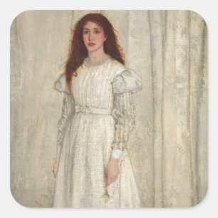 Adesivo Quadrado James Whistler - Sinfonia em branco nº 1