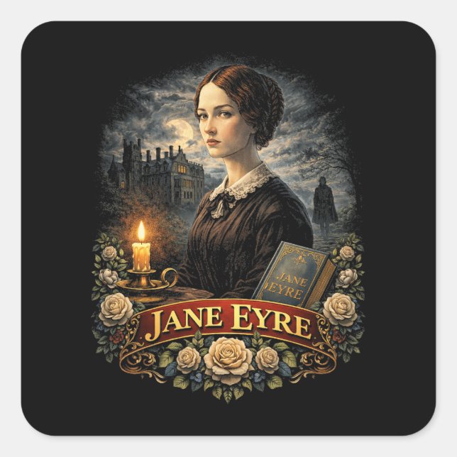 Adesivo Quadrado Jane Eyre (Frente)