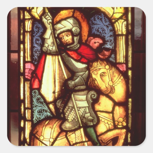 Adesivo Quadrado Janela de vidro retida (Frente)