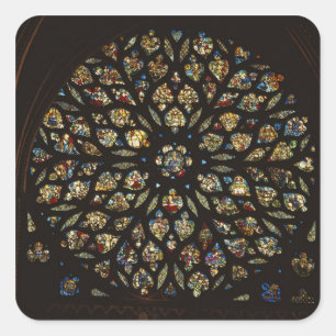 Adesivo Quadrado janela rosa acima da porta oeste, com cenas em pro