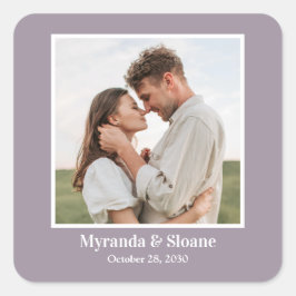 Adesivo Quadrado Janto de ensaio fotográfico púrpura