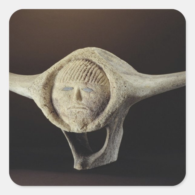 Adesivo Quadrado Janus Head, de Cape Dorset (Frente)