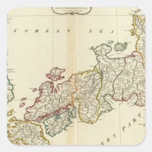 Adesivo Quadrado Japão, Coreia