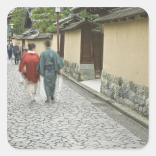 Adesivo Quadrado Japão, Ishikawa, Kanazawa, Distrito de Buke Yashi