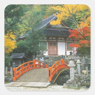 Adesivo Quadrado Japão, Nara, Templo Ryuzenji