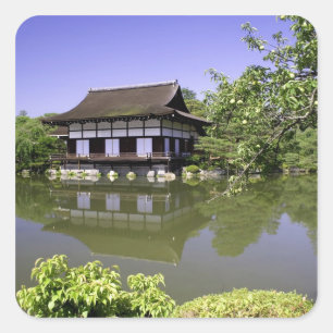 Adesivo Quadrado Japão, Quioto, Jardim Japonês do Santuário Heian
