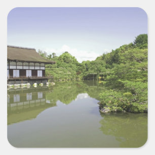 Adesivo Quadrado Japão, Quioto, Jardim Japonês do Santuário Heian 2