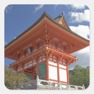 Adesivo Quadrado Japão, Quioto, Portão Elevado do Templo