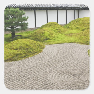 Adesivo Quadrado Japão, Quioto, Templo Tofukuji, Jardim Paisagístic