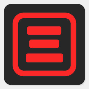 Adesivo Quadrado Japonês Número Três 三 Sábrica San 】 Kanji