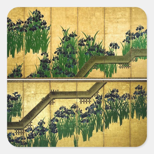 ADESIVO QUADRADO JAPONÊS STICKER (Frente)