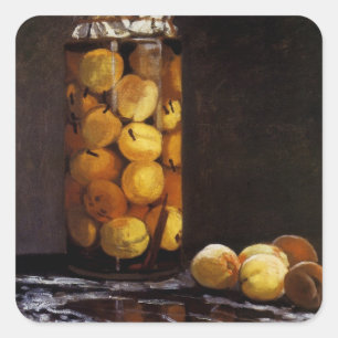 Adesivo Quadrado Jar of Peaches