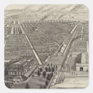 Adesivo Quadrado Jardas conservadas em estoque de Kansas City,