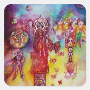 ADESIVO QUADRADO JARDIM DAS SOMBRAS PERDIDAS, DAS BORDAS E DAS BORB