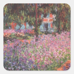 Adesivo Quadrado Jardim de Claude Monet //em Giverny