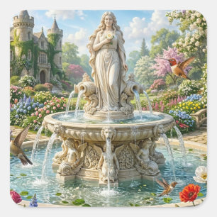 Adesivo Quadrado Jardim de Memórias Imperecíveis