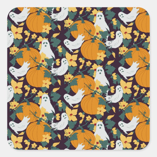 Adesivo Quadrado Jardim Fantástico (Frente)