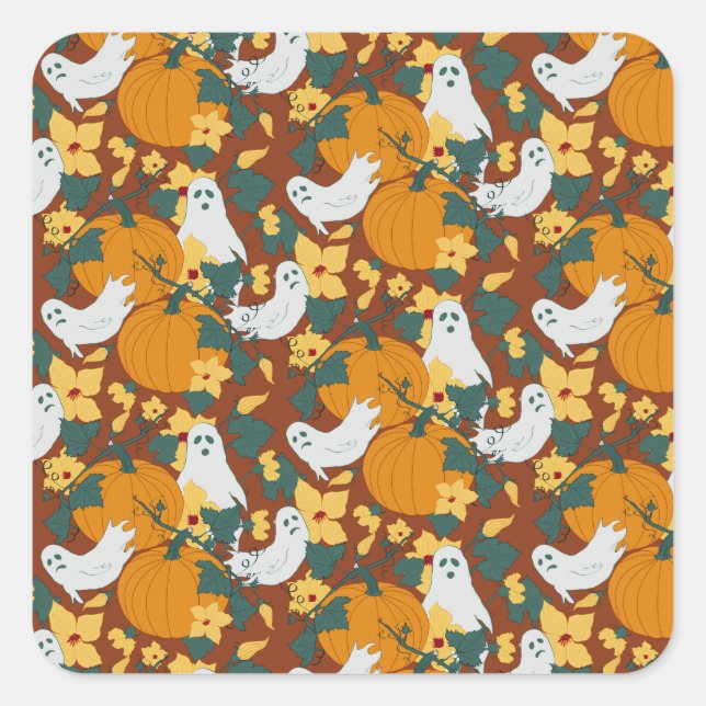 Adesivo Quadrado Jardim Fantástico (Frente)