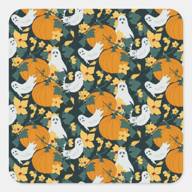 Adesivo Quadrado Jardim Fantástico (Frente)