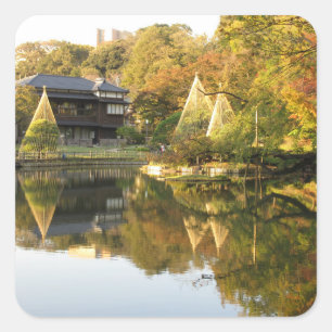 Adesivo Quadrado Jardim Higo-Hosokawa: Tóquio, Japão
