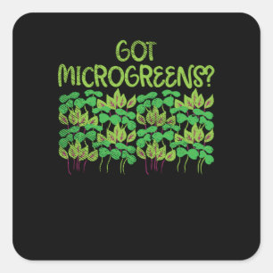 Adesivo Quadrado Jardinagem Microgreens