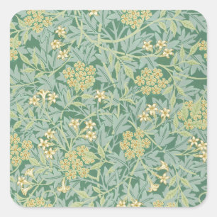 Adesivo Quadrado Jasmim por William Morris