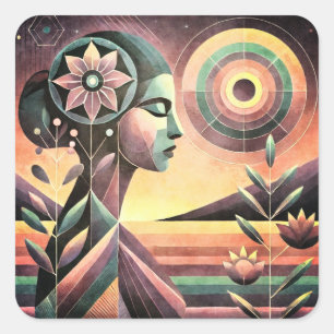 Adesivo Quadrado Jasmine