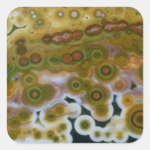 Adesivo Quadrado Jasper Oceano Cor Amarela
