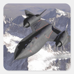 Adesivo Quadrado Jato de Combatente Supersônico