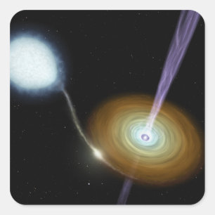 Adesivo Quadrado Jatos de material atirando