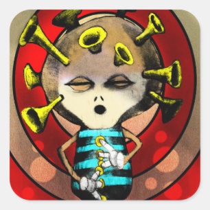 Adesivo Quadrado Jazzplayer 2012