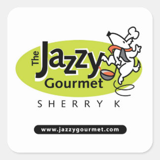 Adesivo Quadrado Jazzy Gourmet Stickers