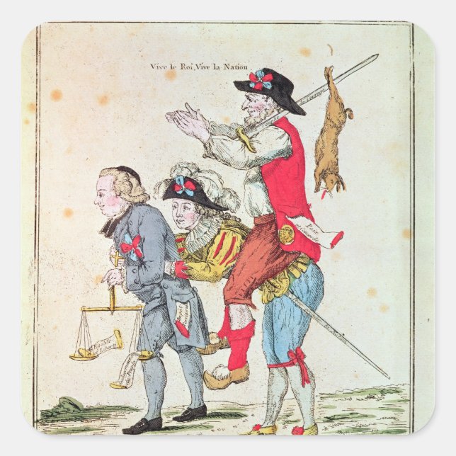 Adesivo Quadrado Je Savais Bien Que Nous Aurions Notre Tour" (Frente)