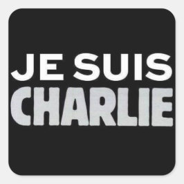 Adesivo Quadrado Je Suis Charlie