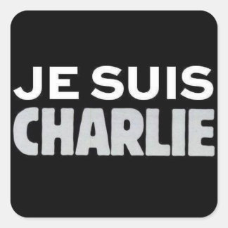 Adesivo Quadrado Je Suis Charlie