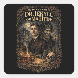 Adesivo Quadrado Jekyll and Hyde