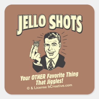 Adesivo Quadrado Jello Shots: Outras Coisas Favoritas