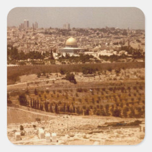 Adesivo Quadrado Jerusalém dos Dourados Stickers